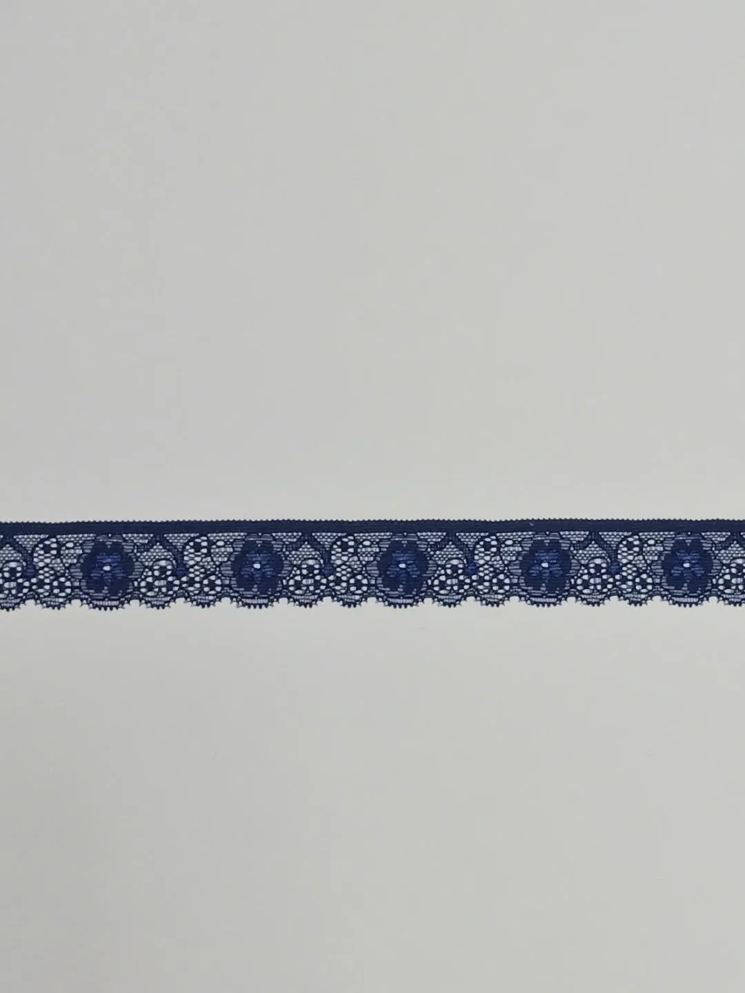 Navy 1" Wide Stretch Lace