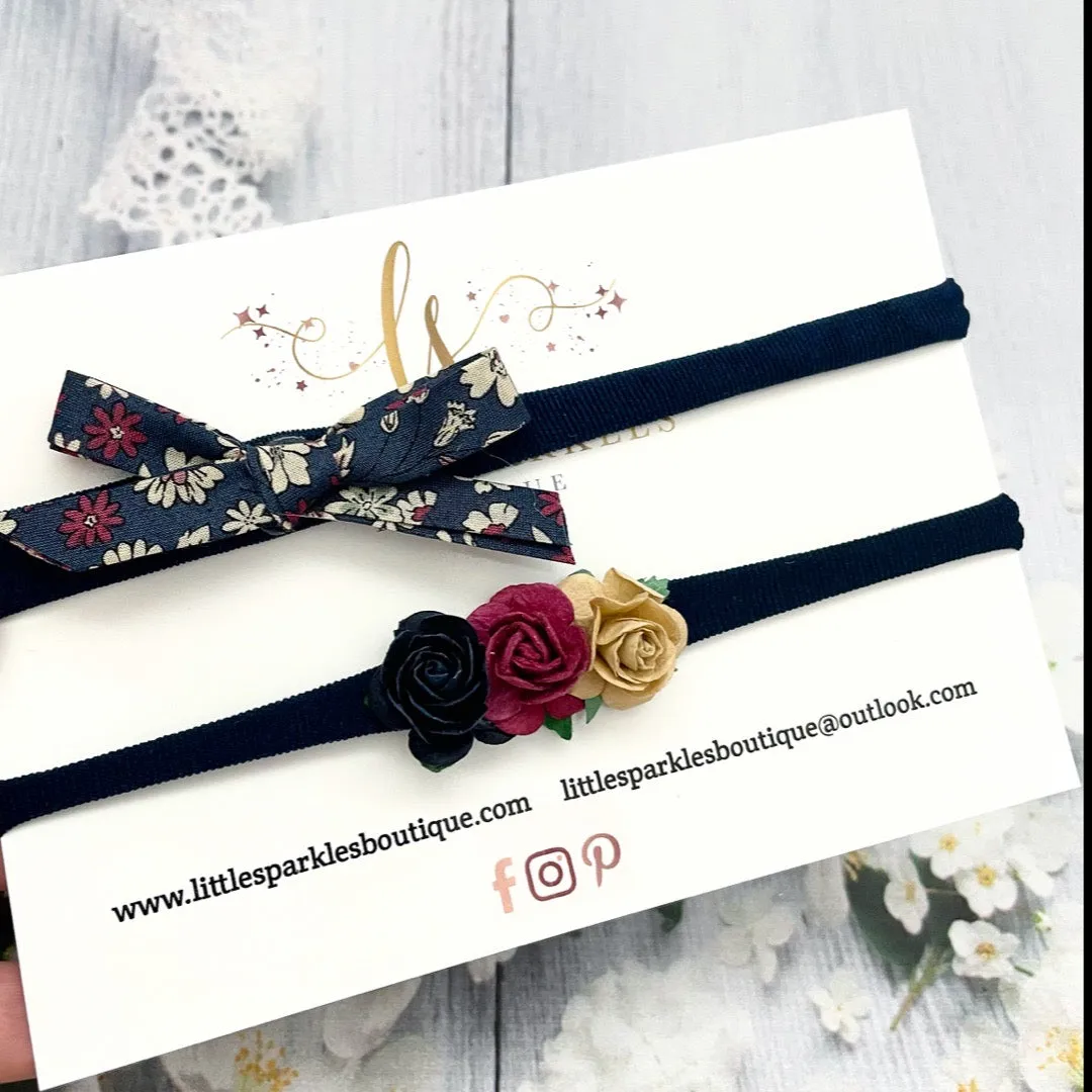 Navy Frou Frou Set