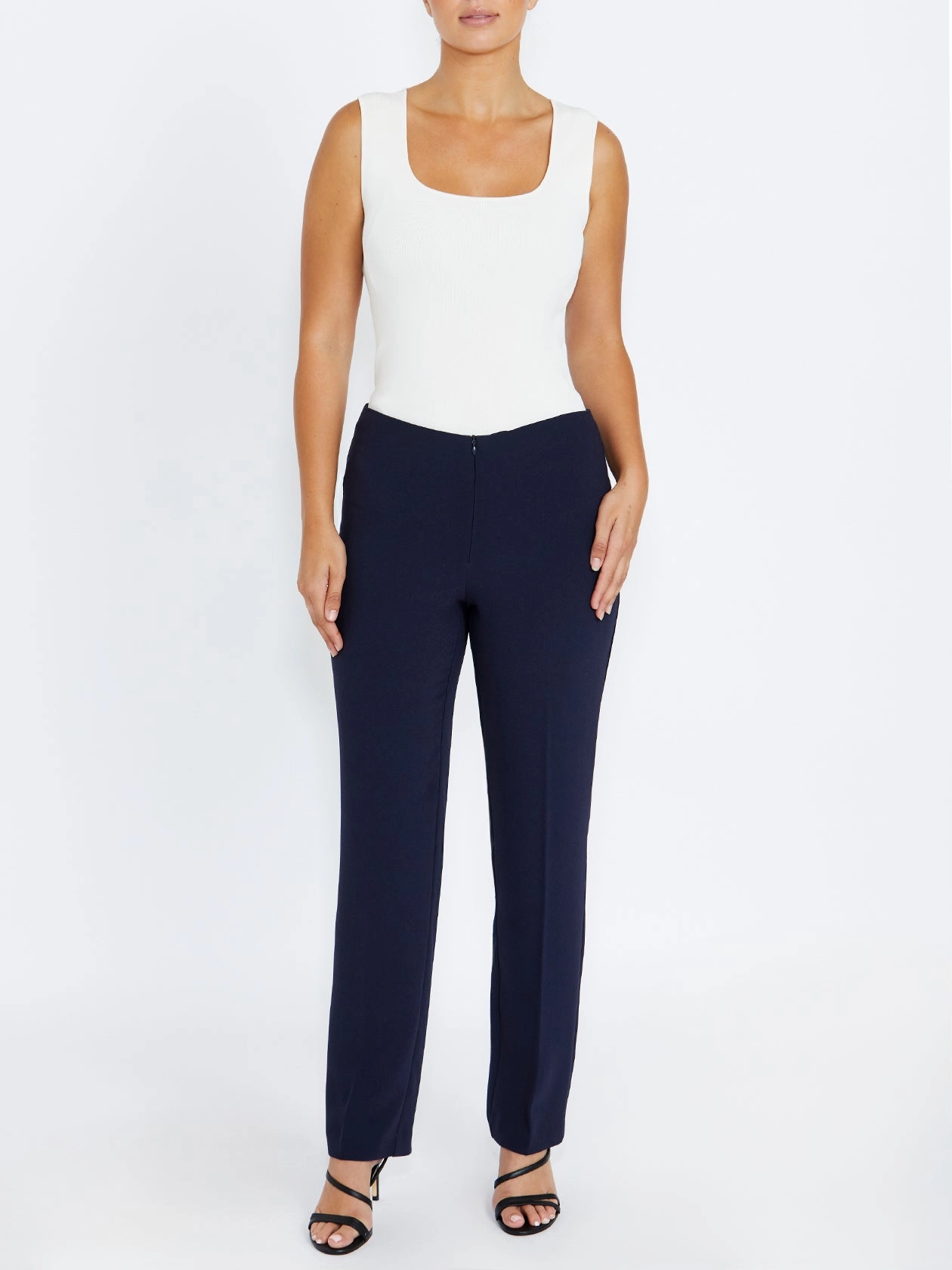 Flex Wear Performance Gear Navy Crepe Straight Leg Pant