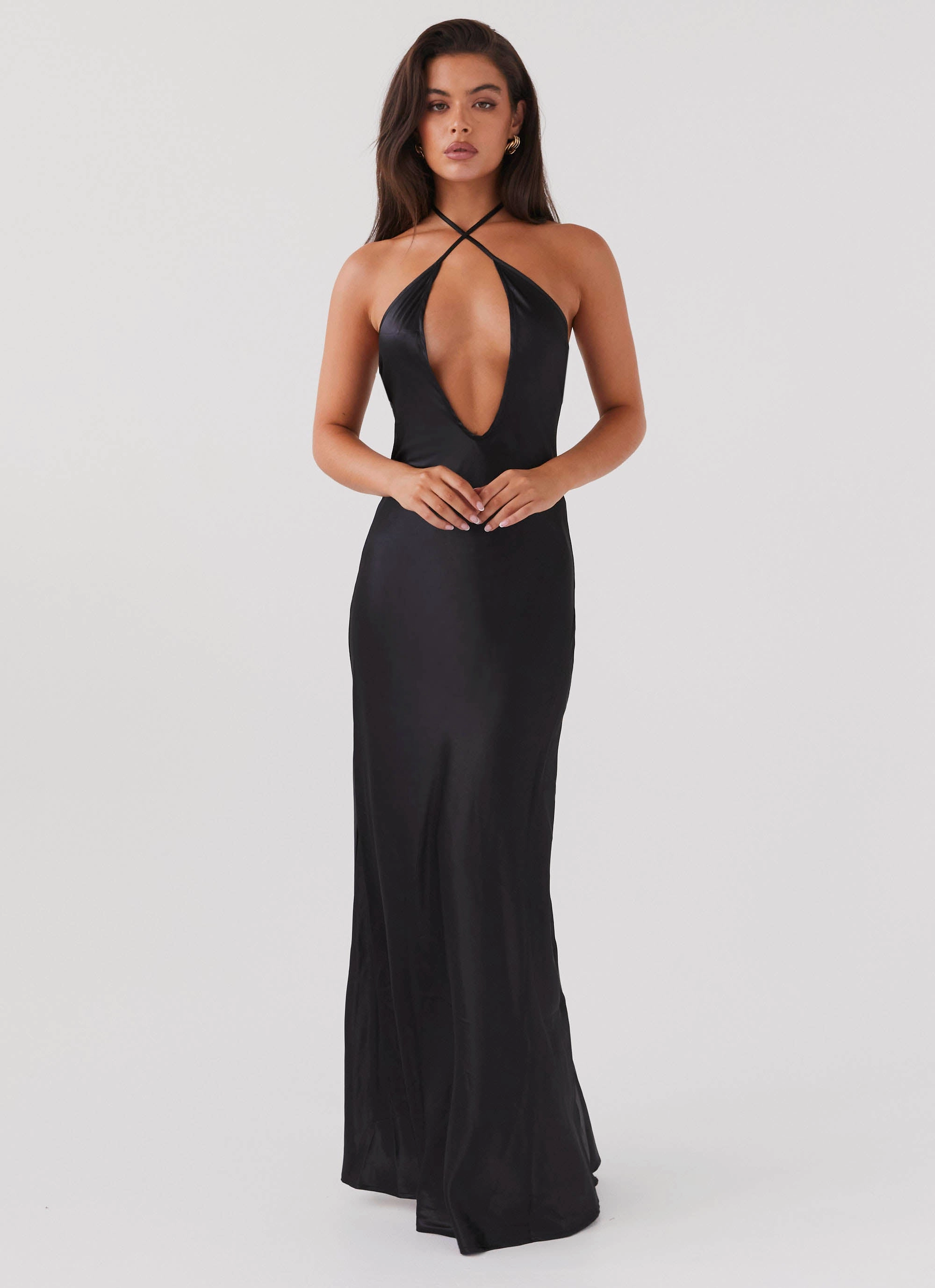 Youthful Style All-Purpose Wear Noir Symphony Maxi Dress - Black