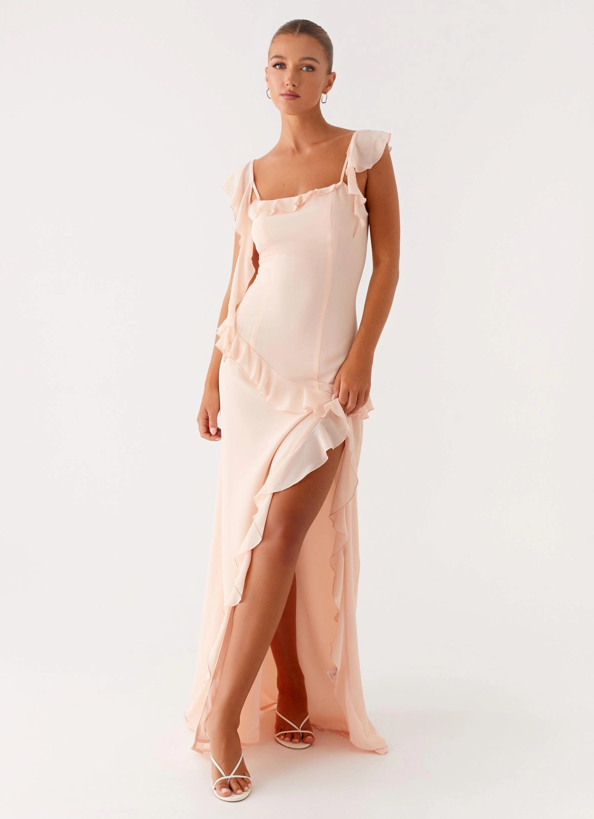 Nordic Calm Naya Maxi Dress - Peach