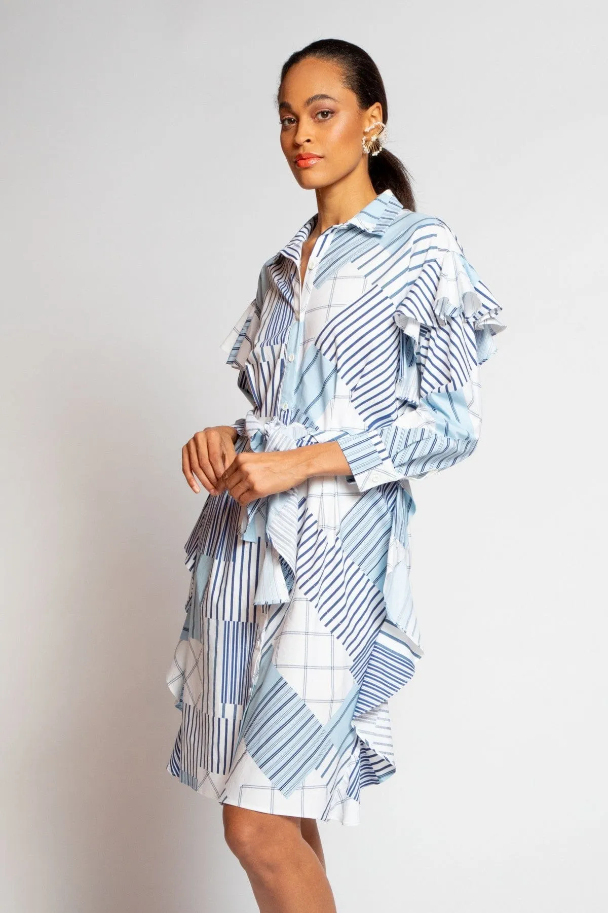 NonSlipClosure Perfect Layer Nelinha Dress - Regatta Stripe