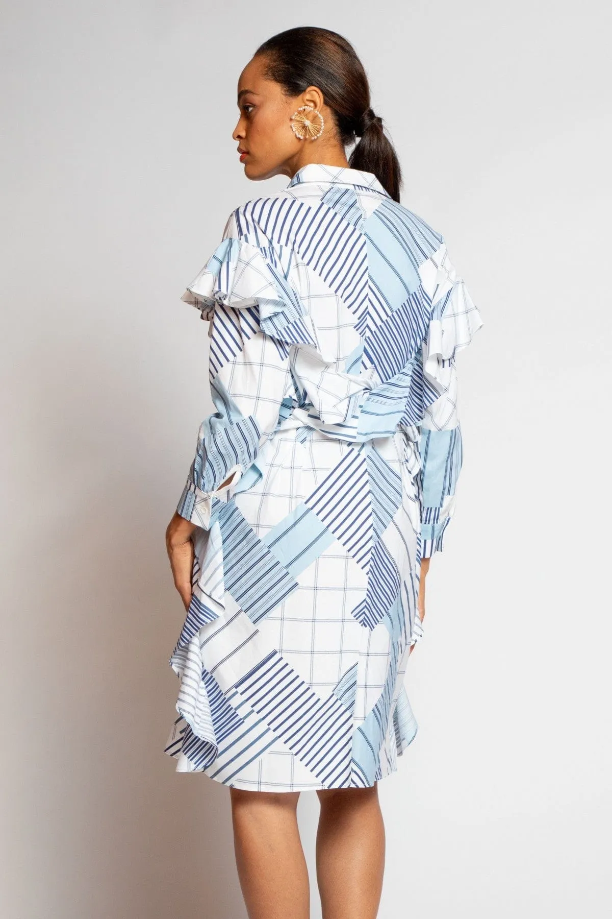 Nelinha Dress - Regatta Stripe Date Nightwear Eye Catching