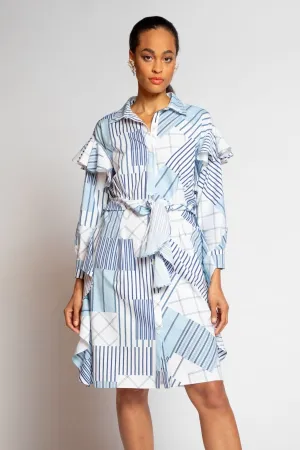 Nelinha Dress - Regatta Stripe Seasonal Wear Nelinha Dress - Regatta Stripe Trendy Waistband Soft Motion
