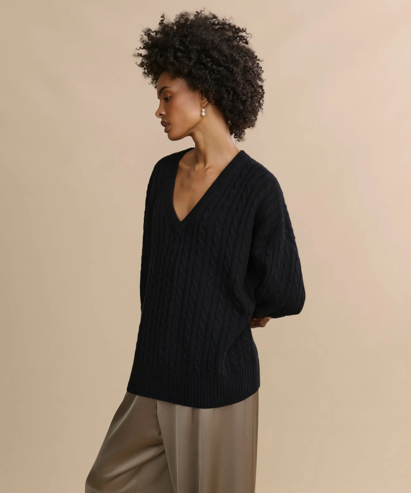 Nell V-Neck Sweater StretchComfortDesign Outdoor Apparel