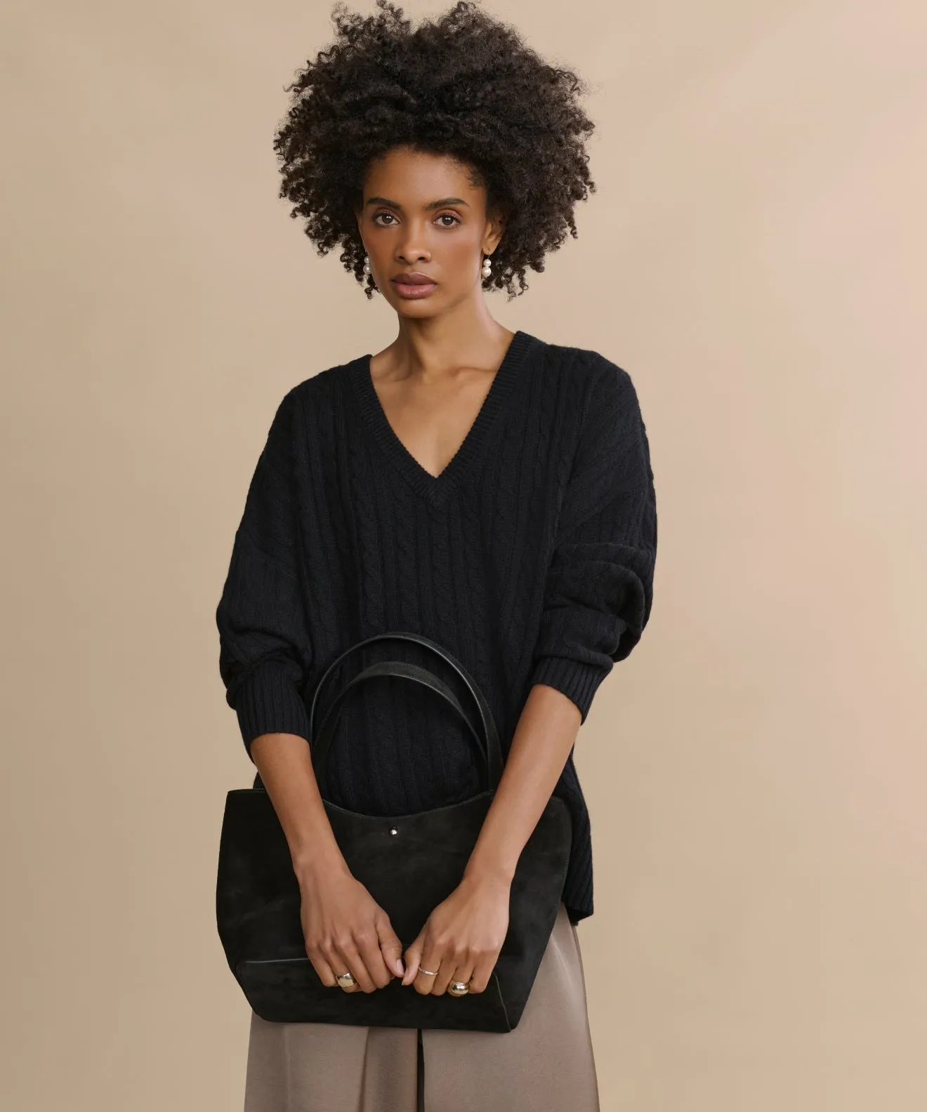 Nell V-Neck Sweater Multi Directional Mobility
