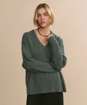 Nell V-Neck Sweater AllSeason Material Nell V-Neck Sweater NonChafing Fabric