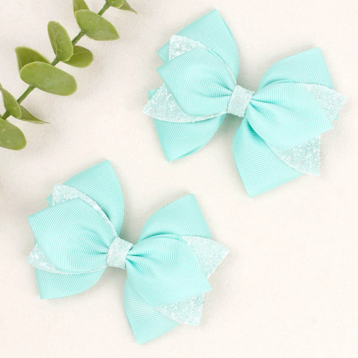 Neon Color Leopard Stars Hair Bows