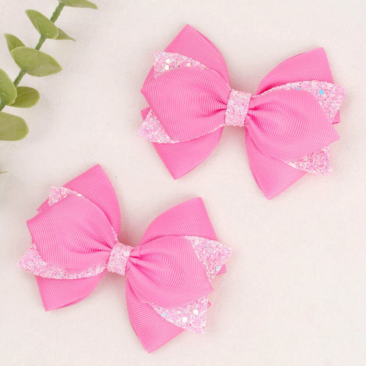 Neon Color Leopard Stars Hair Bows