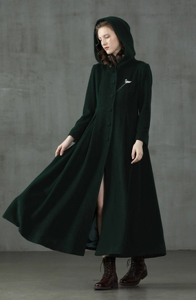 Neutral Shade My Fair Lady 26 | Hooded Wool Coat Flattering Design Wear Chic Spirit My Fair Lady 26 | Hooded Wool Coat