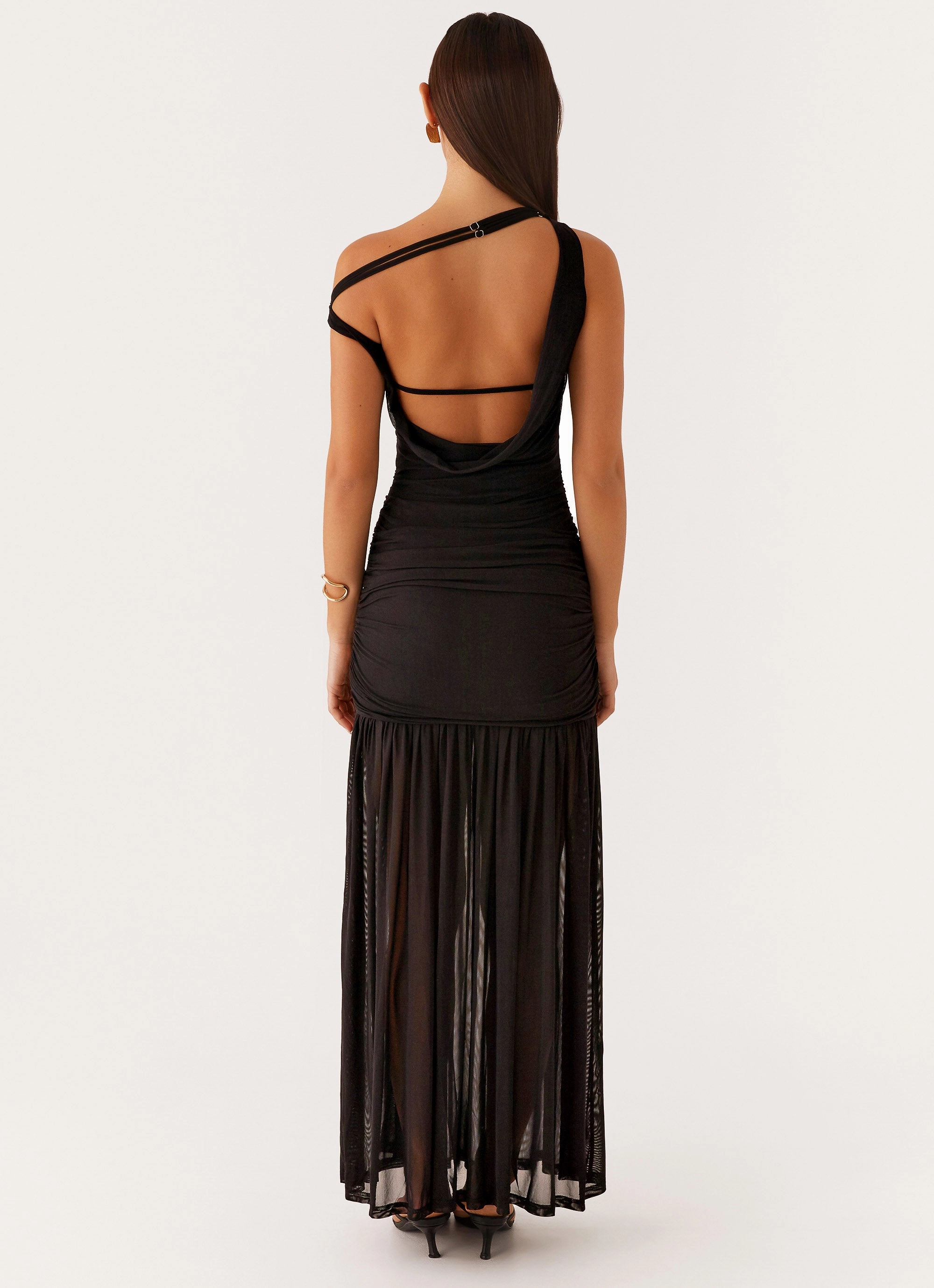 Winter Wrap Pavilion Maxi Dress - Black