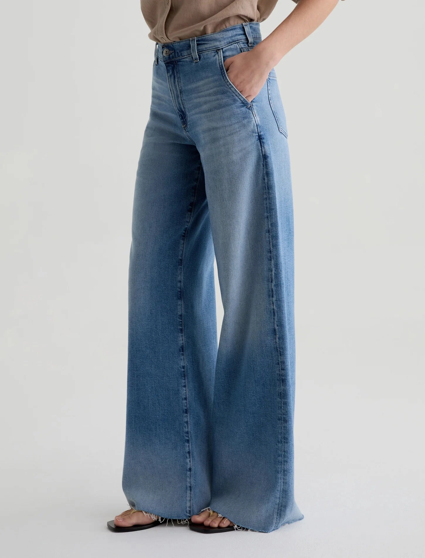 AG Stella Wide Leg Plazzo Jeans - Abyss Comfy Streetwear Fan Music Event