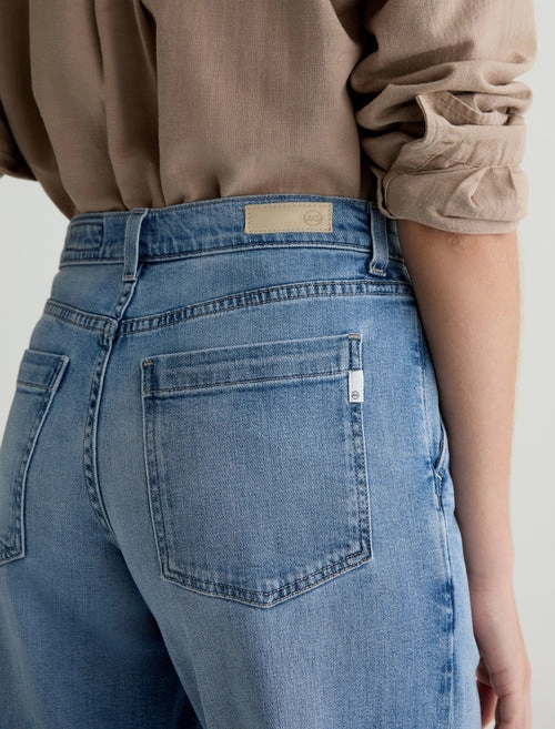 Outdoor Enthusiast Premium Home Comfort AG Stella Wide Leg Plazzo Jeans - Abyss