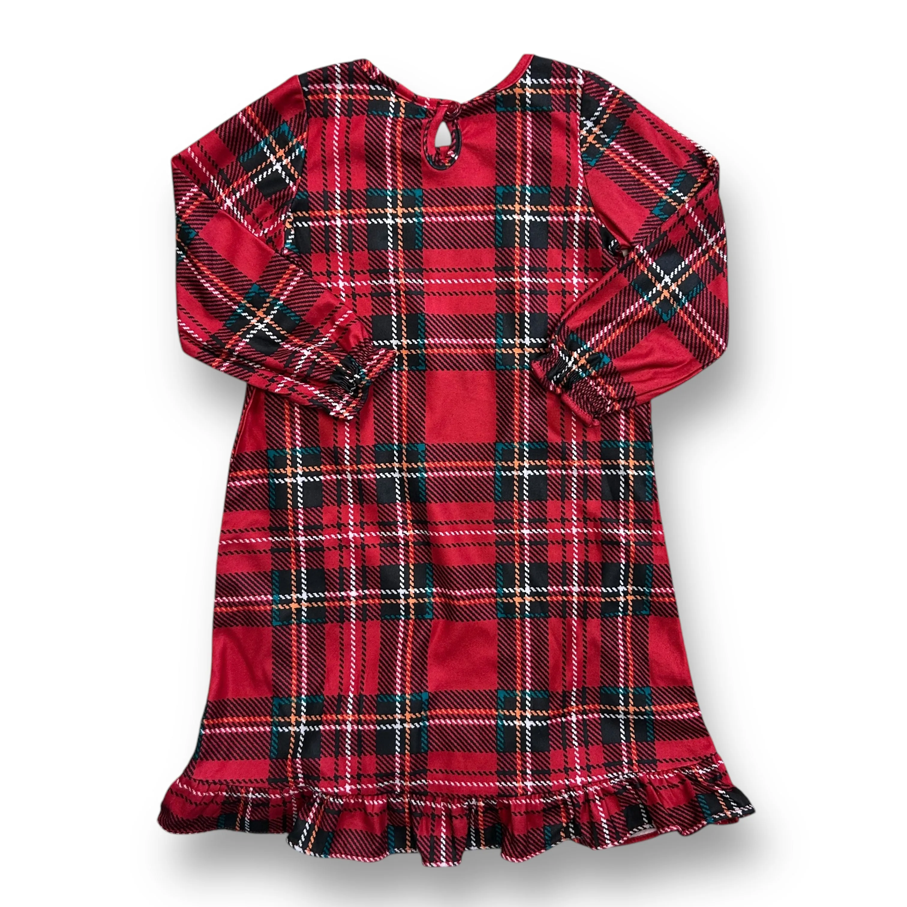 NEW! Girls Saint Eve Size 3T Red Plaid Lace Trimmed Christmas Pajamas
