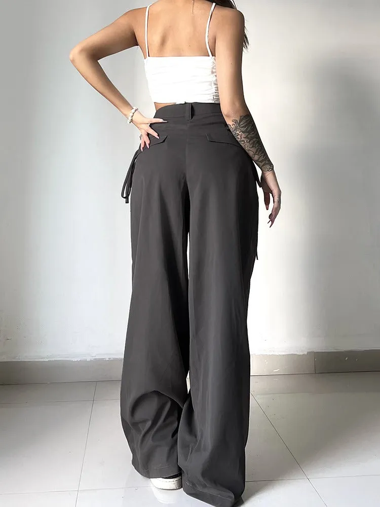 New Orleans High Waist Wide Leg Pleated Trousers