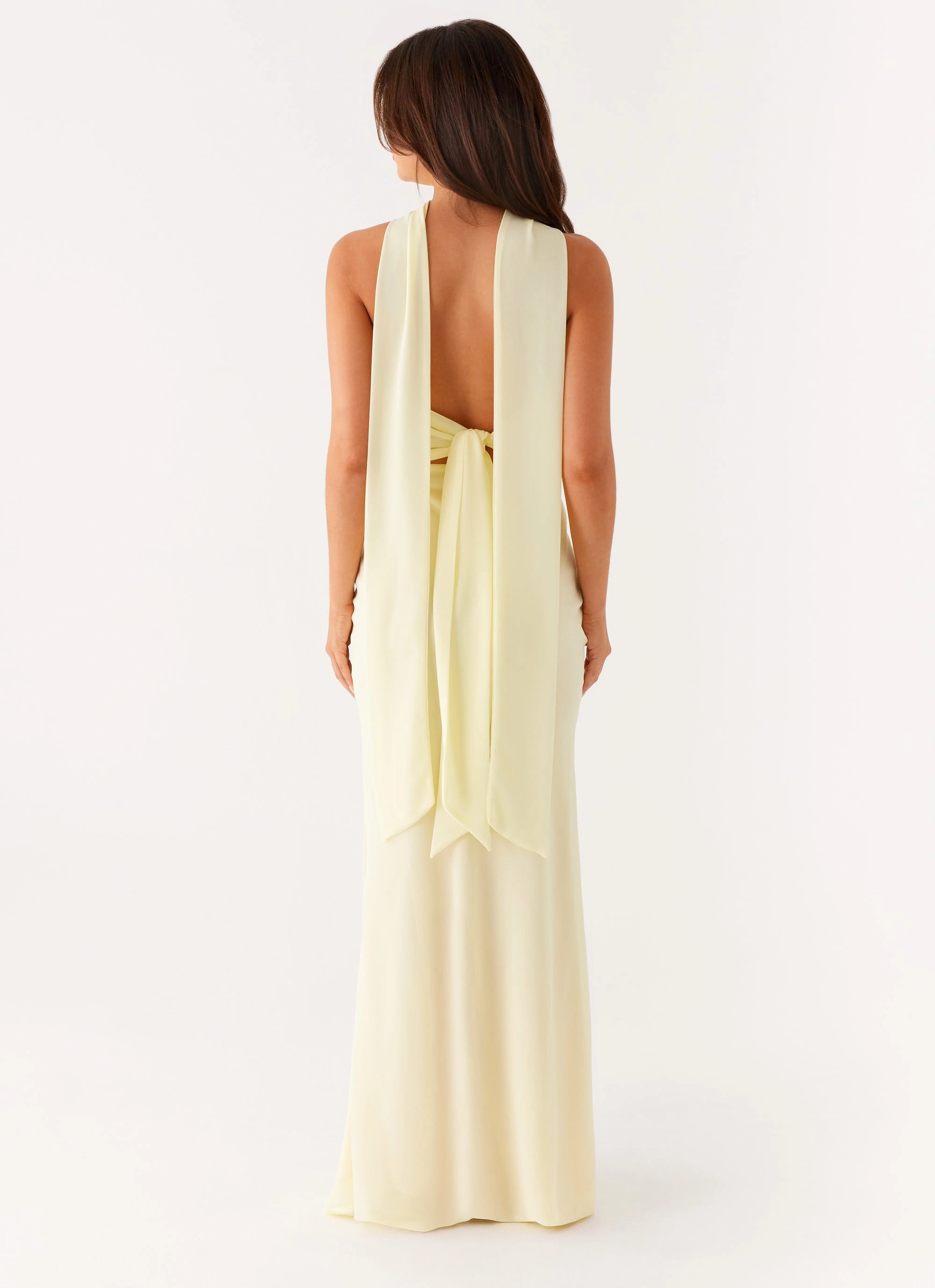 New Light Maxi Dress - Yellow Comfy Detail Contemporary Look