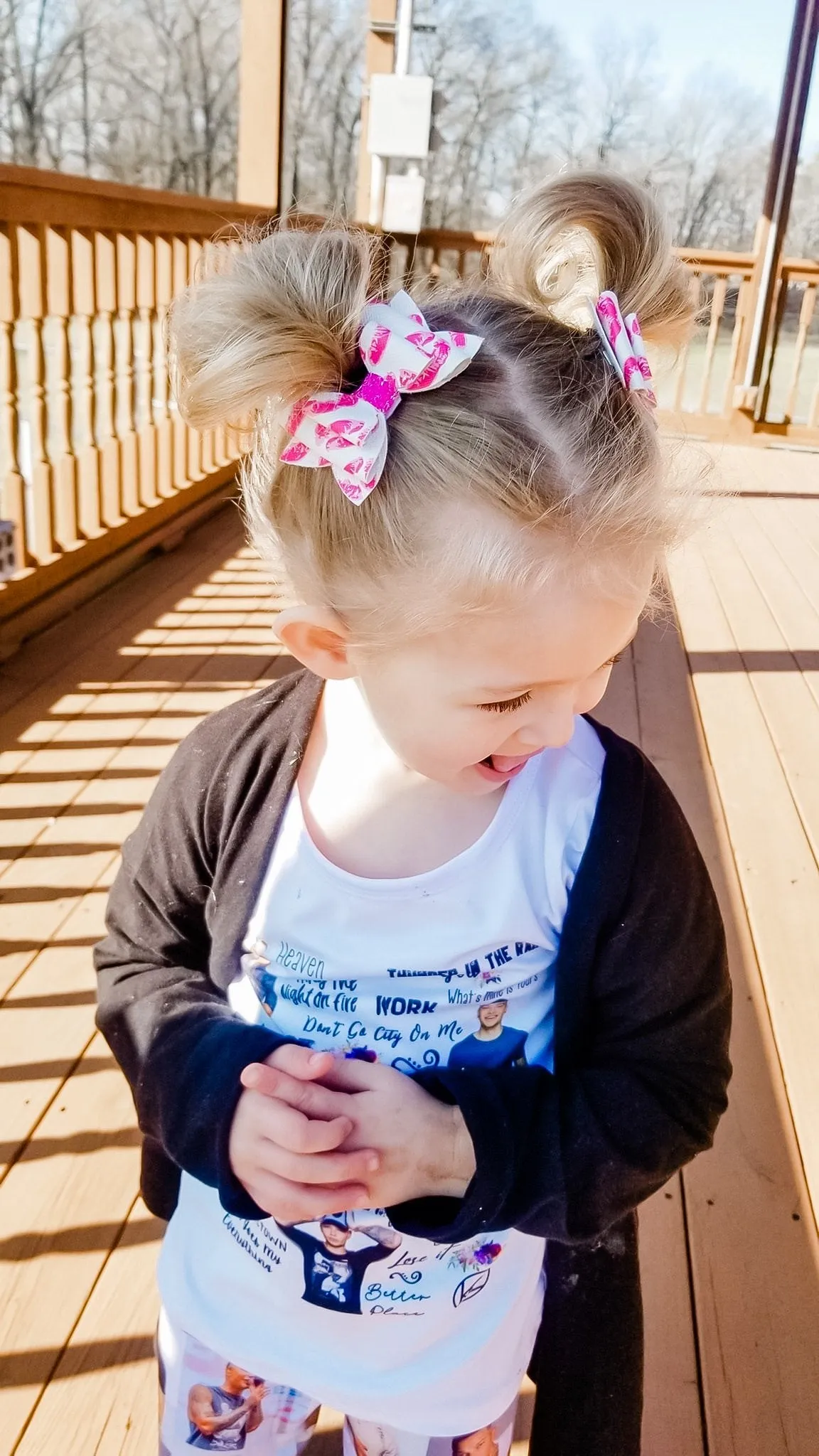Newborn Fall Vibes Mini Stacked Glitter Mix Bow Headband | Hair Clip