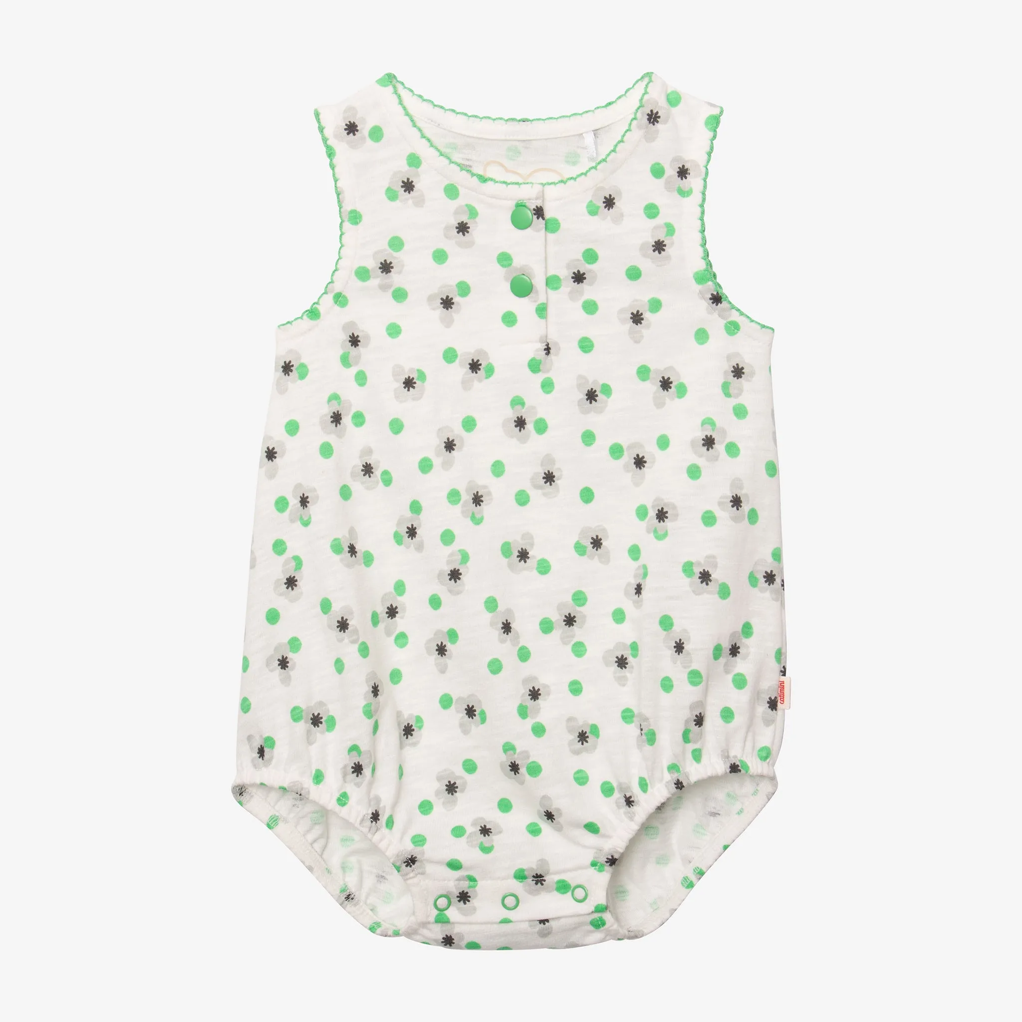 Newborn girls' beige bodysuit