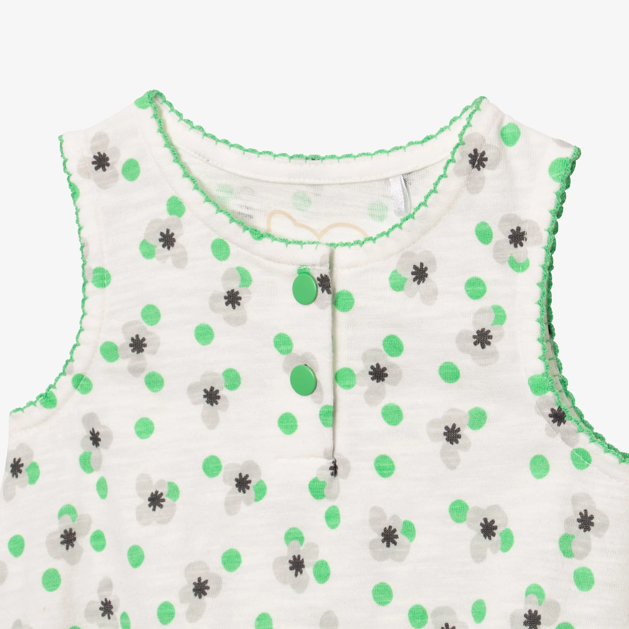 Newborn girls' beige bodysuit