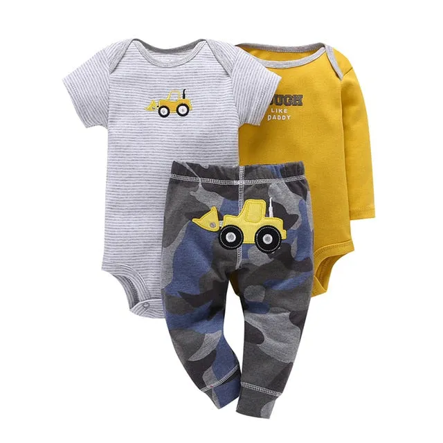 Newborn Summer Dress Set Romper   Pant