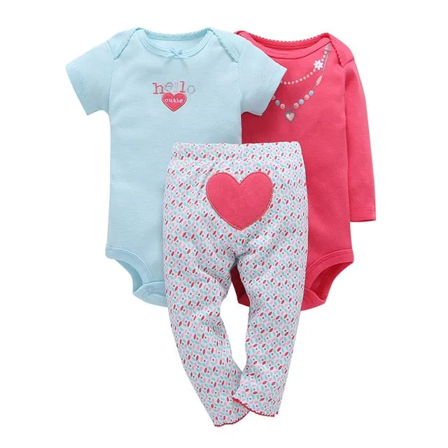 Newborn Summer Dress Set Romper   Pant