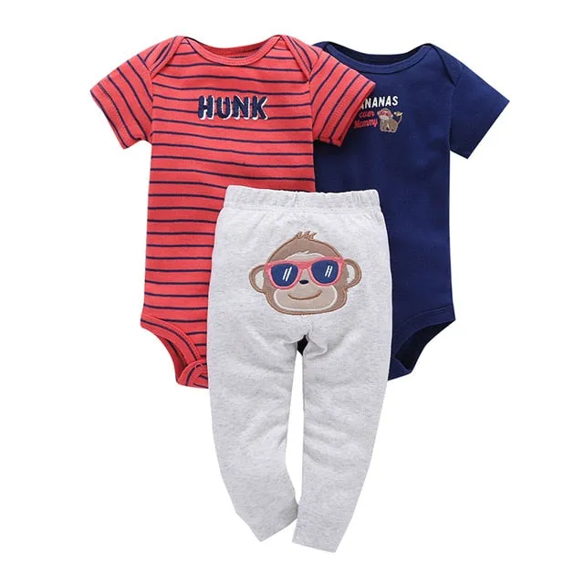 Newborn Summer Dress Set Romper   Pant