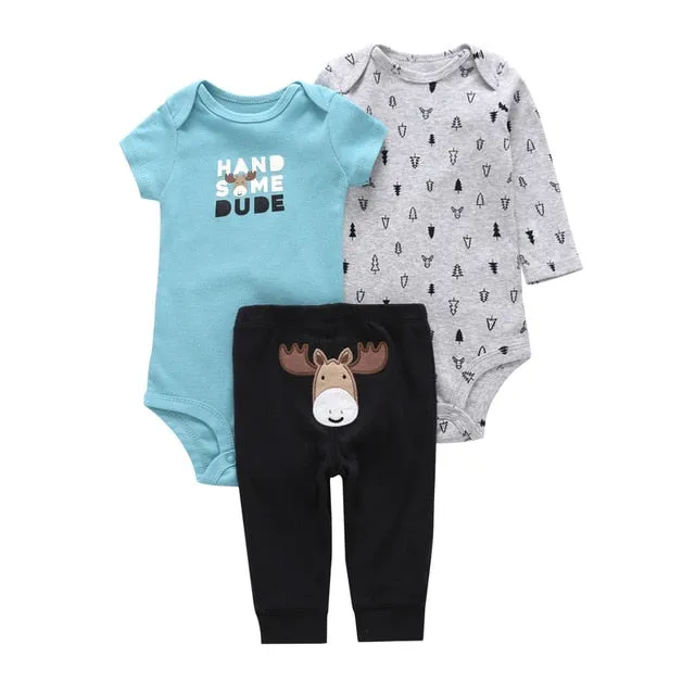 Newborn Summer Dress Set Romper   Pant