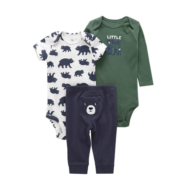 Newborn Summer Dress Set Romper   Pant