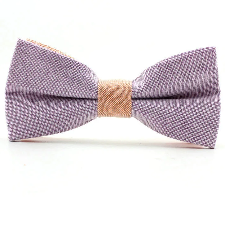 Newest men bowtie neck tie cotton wedding bow ties butterfly cravat neck tie solid color accessories