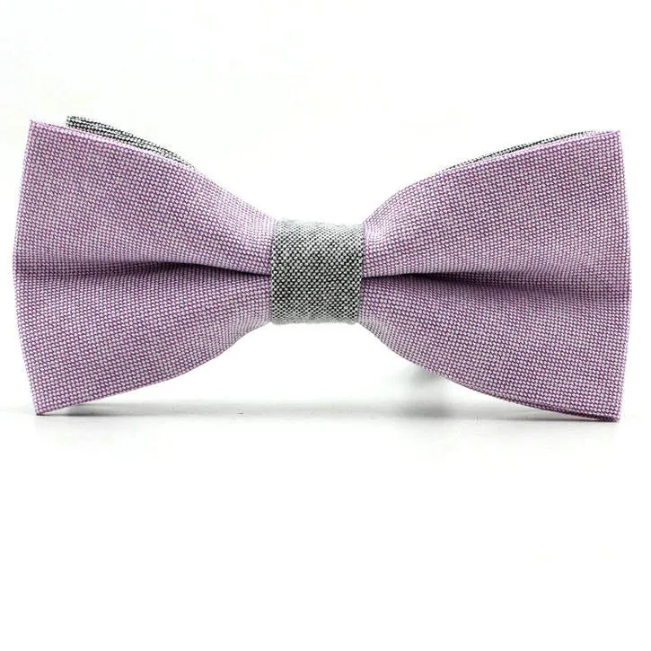 Newest men bowtie neck tie cotton wedding bow ties butterfly cravat neck tie solid color accessories