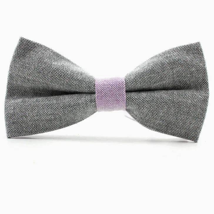 Newest men bowtie neck tie cotton wedding bow ties butterfly cravat neck tie solid color accessories