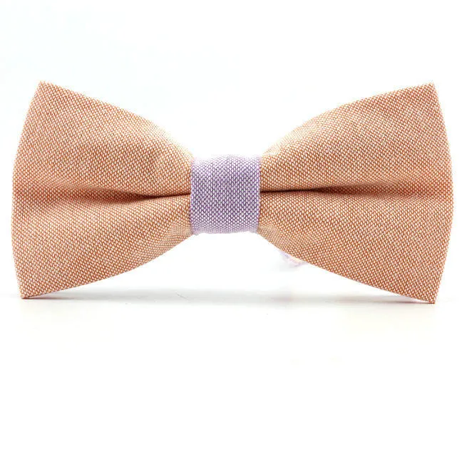 Newest men bowtie neck tie cotton wedding bow ties butterfly cravat neck tie solid color accessories