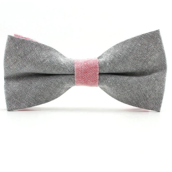 Newest men bowtie neck tie cotton wedding bow ties butterfly cravat neck tie solid color accessories
