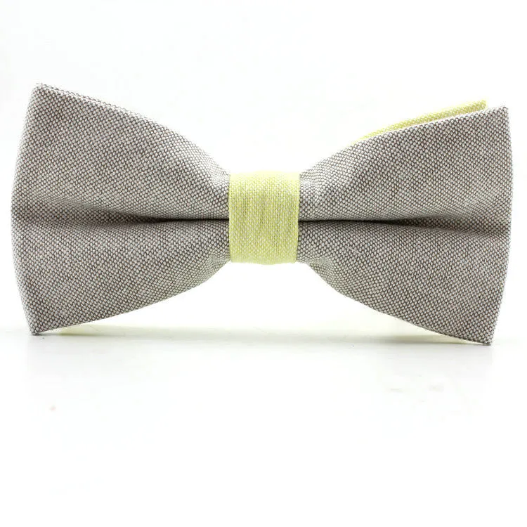 Newest men bowtie neck tie cotton wedding bow ties butterfly cravat neck tie solid color accessories