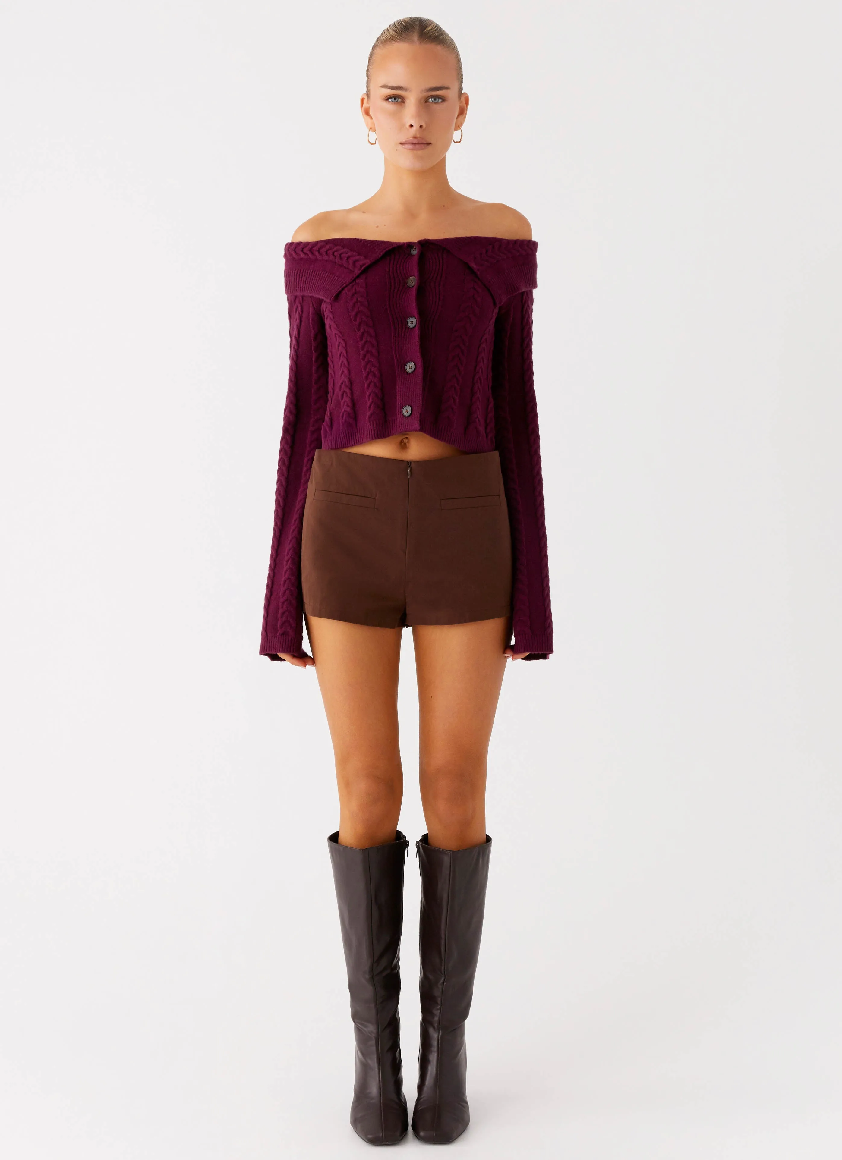 Nia Micro Short - Chocolate Minimalist Waist