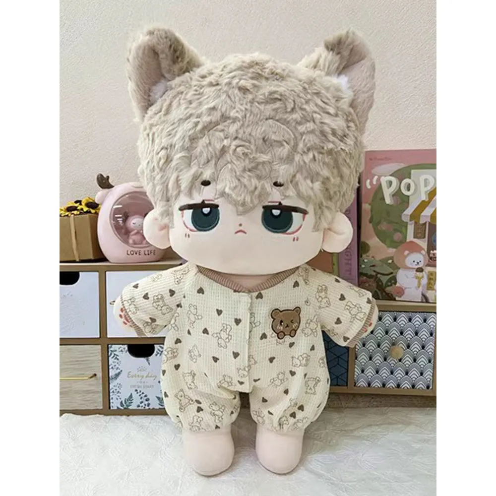 niannyyhouse 40cm Plush Doll Clothes Little Bear Climbing Jumpsuits Doll Accessories Dress Up
