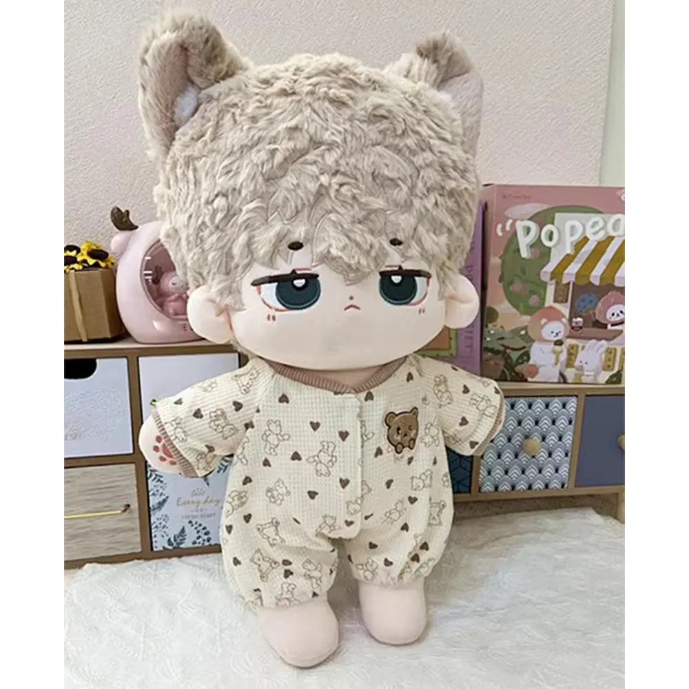 niannyyhouse 40cm Plush Doll Clothes Little Bear Climbing Jumpsuits Doll Accessories Dress Up