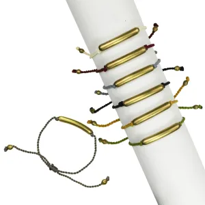 Nico Thread Bracelet, Brass, Assorted