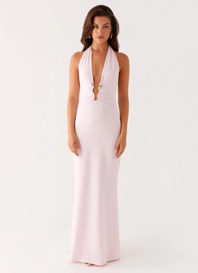 Nicola Maxi Dress - Pink Graceful Outfit Nicola Maxi Dress - Pink Lightweight-Lining Polished Layer