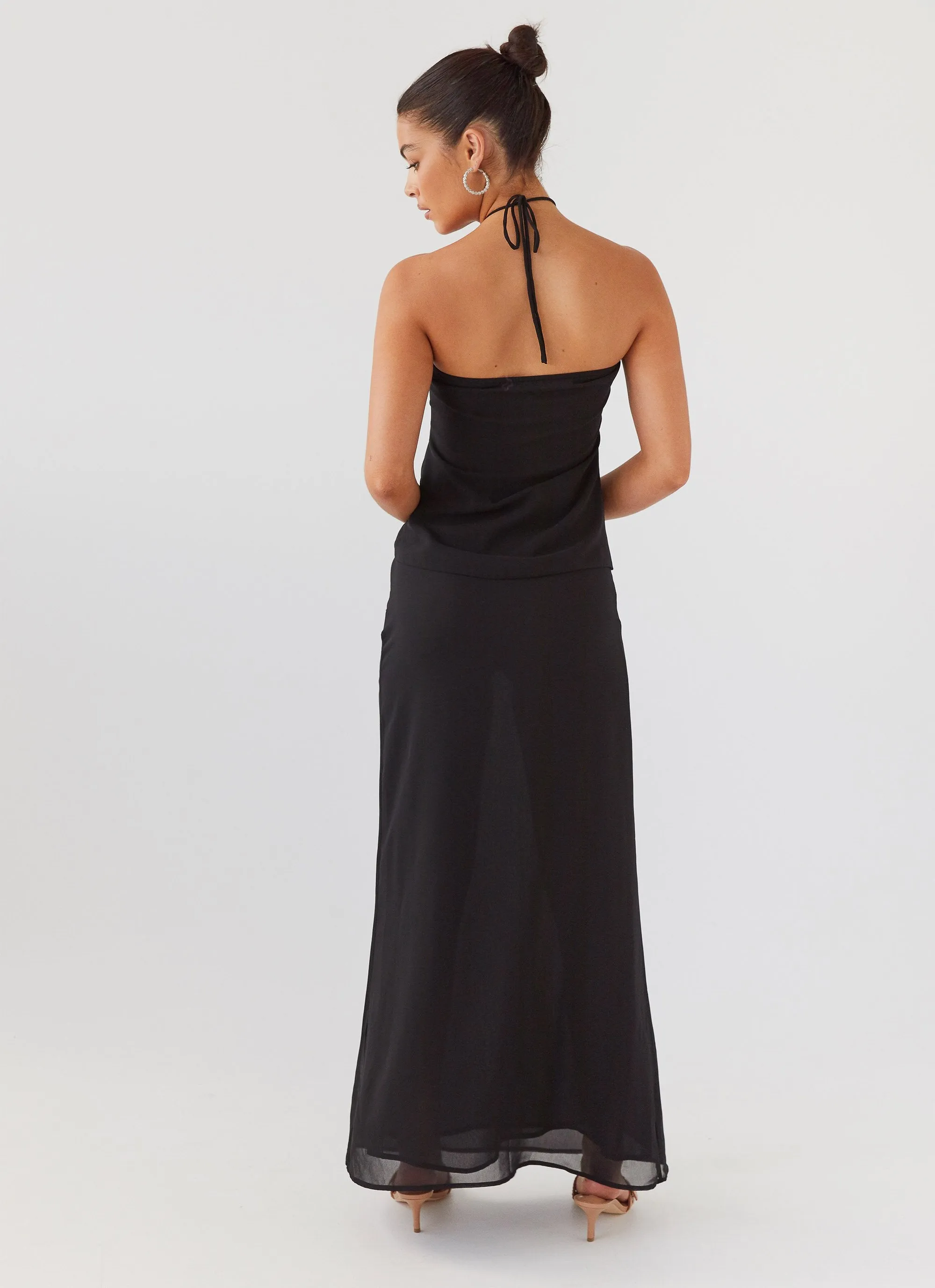 Nightfall Maxi Skirt - Midnight Compact Packability No Chafe