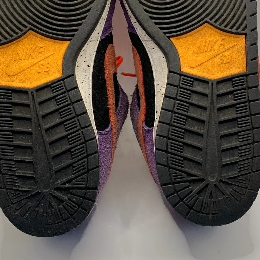 NIKE  Men's Purple/Orange/Red Dunk Low SB ACG Terra Lace-Up Sneakers SZ 10.5