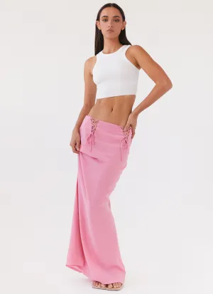 No Ride Chella Tie Up Skirt - Pink Chella Tie Up Skirt - Pink EcoFriendlyBlend