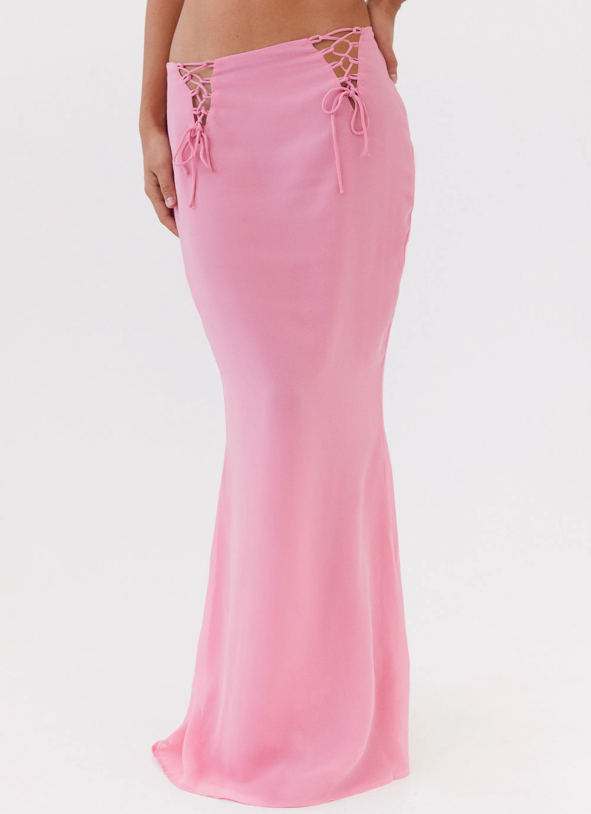 Reflective Trim Options Chella Tie Up Skirt - Pink