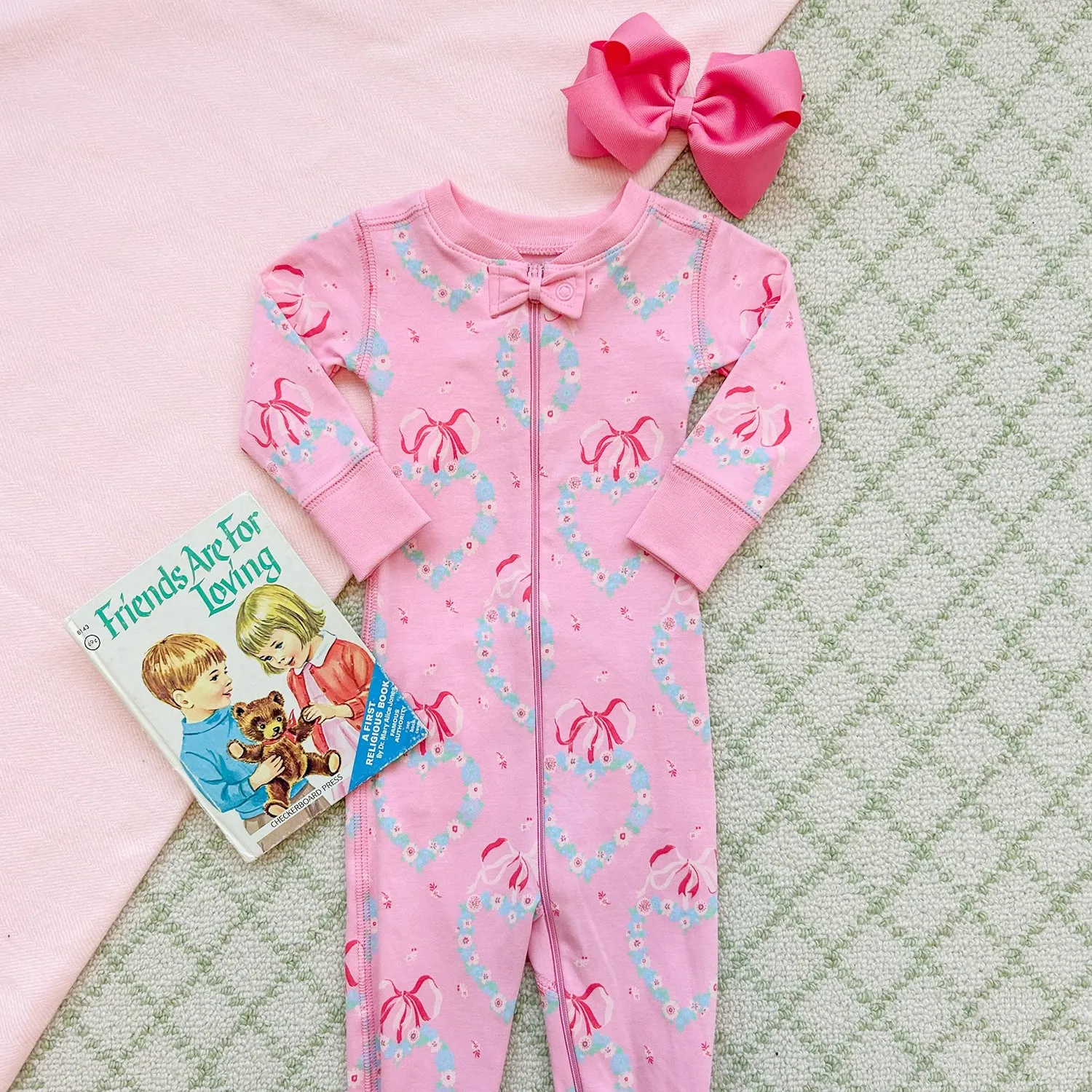 Noelle's Night Night - Fancy Like Floral with Hamptons Hot Pink