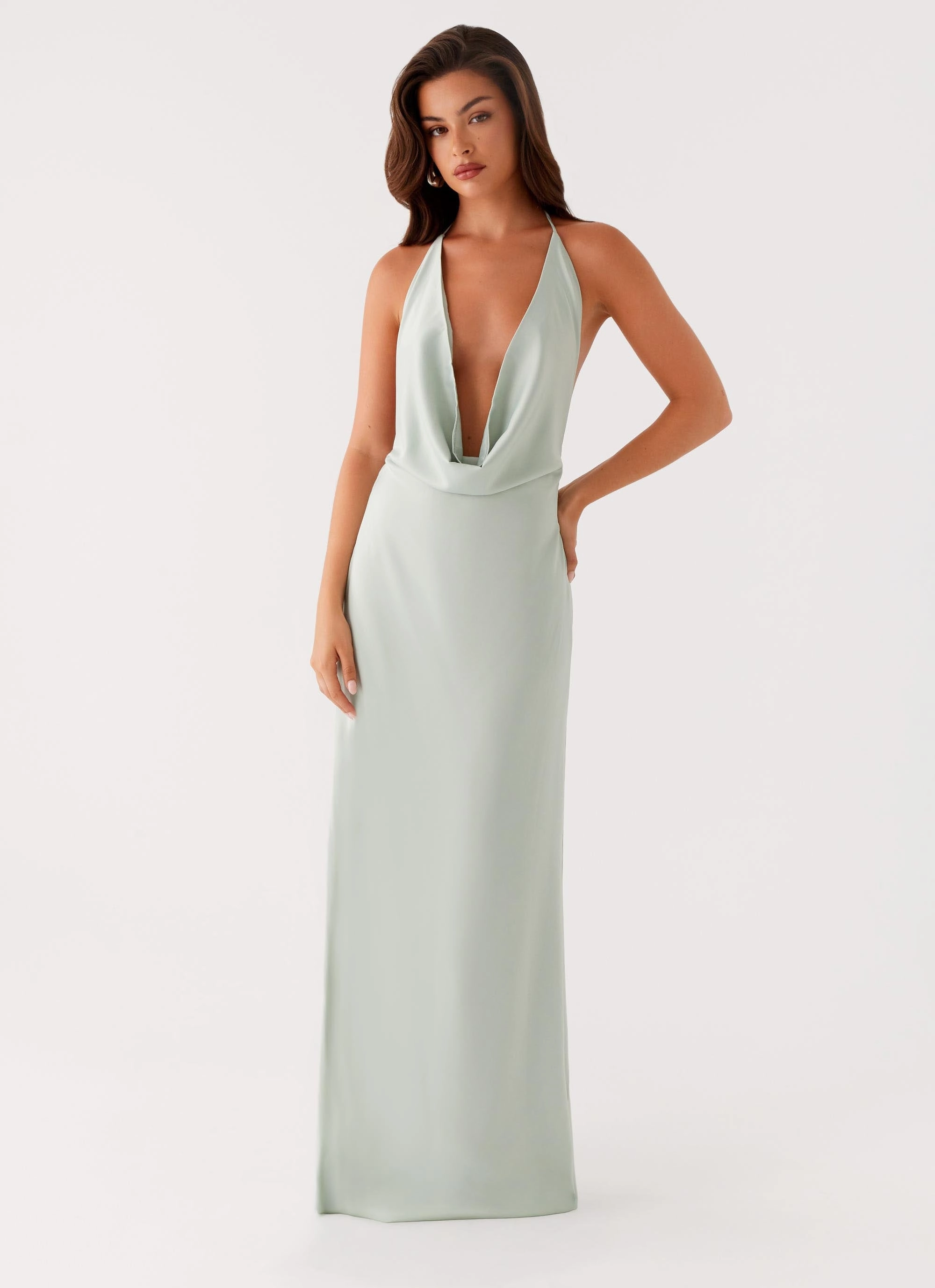 Noemi Maxi Dress - Sage Casual Layers Minimalist-Style