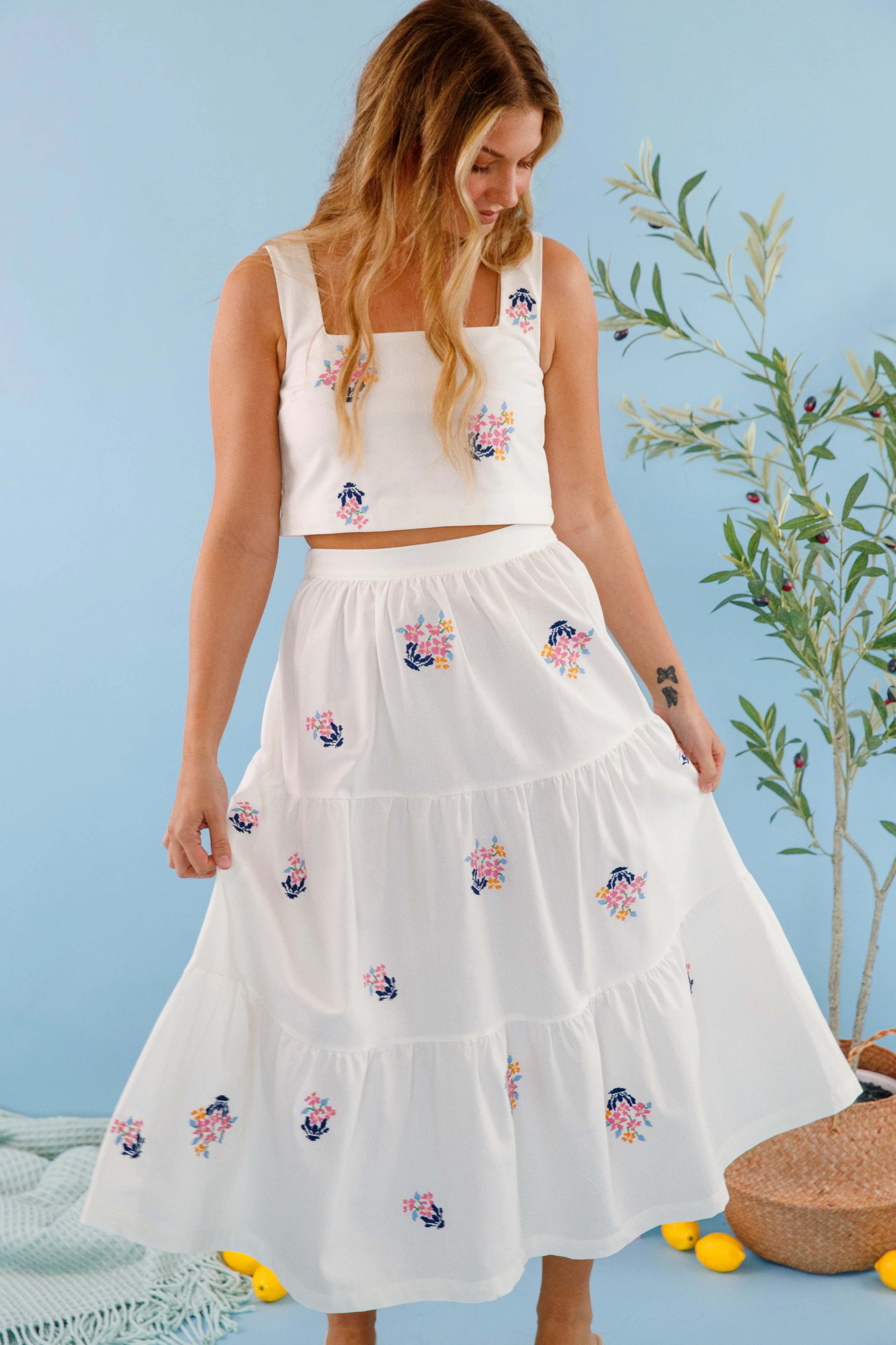 Free Movement All My Problems Solved Midi Skirt