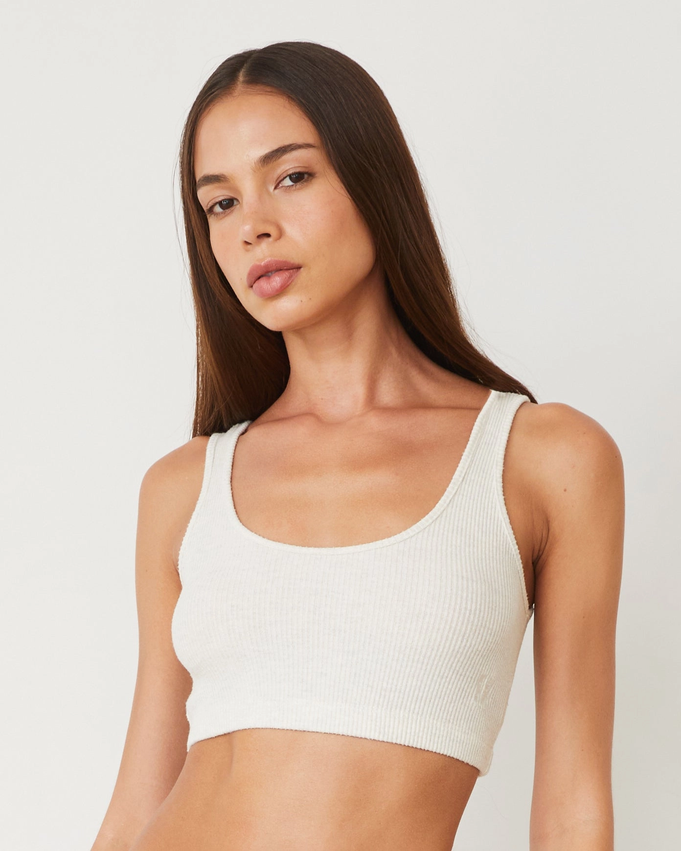 Brushed Rib Bralette WrinkleFree Finish OdorControl Technology