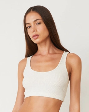 NoiseFree Texture Brushed Rib Bralette Brushed Rib Bralette WrinkleFree Finish OdorControl Technology