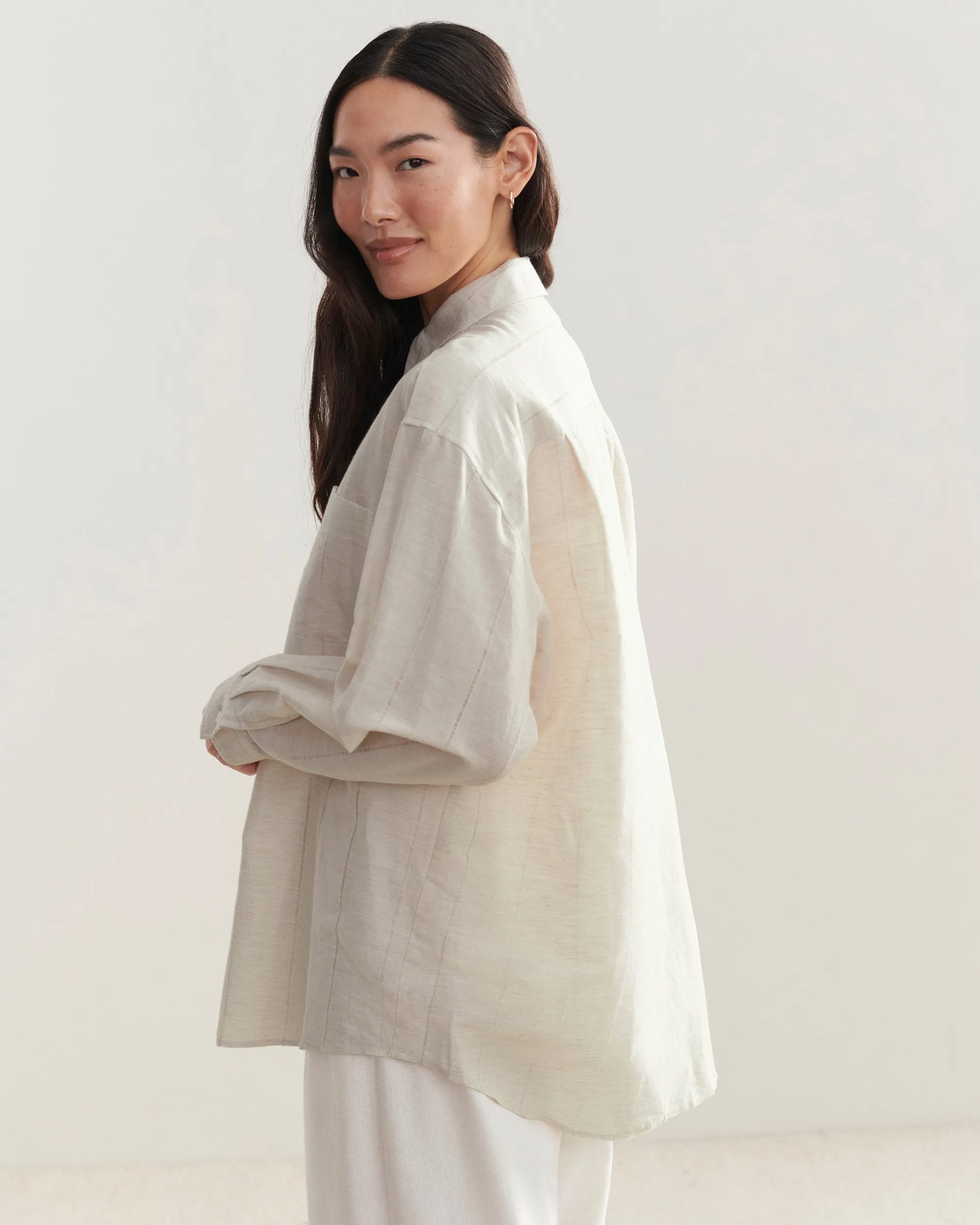 Oversized Shirt Ventilated Back Panels Anti Microbial Lining