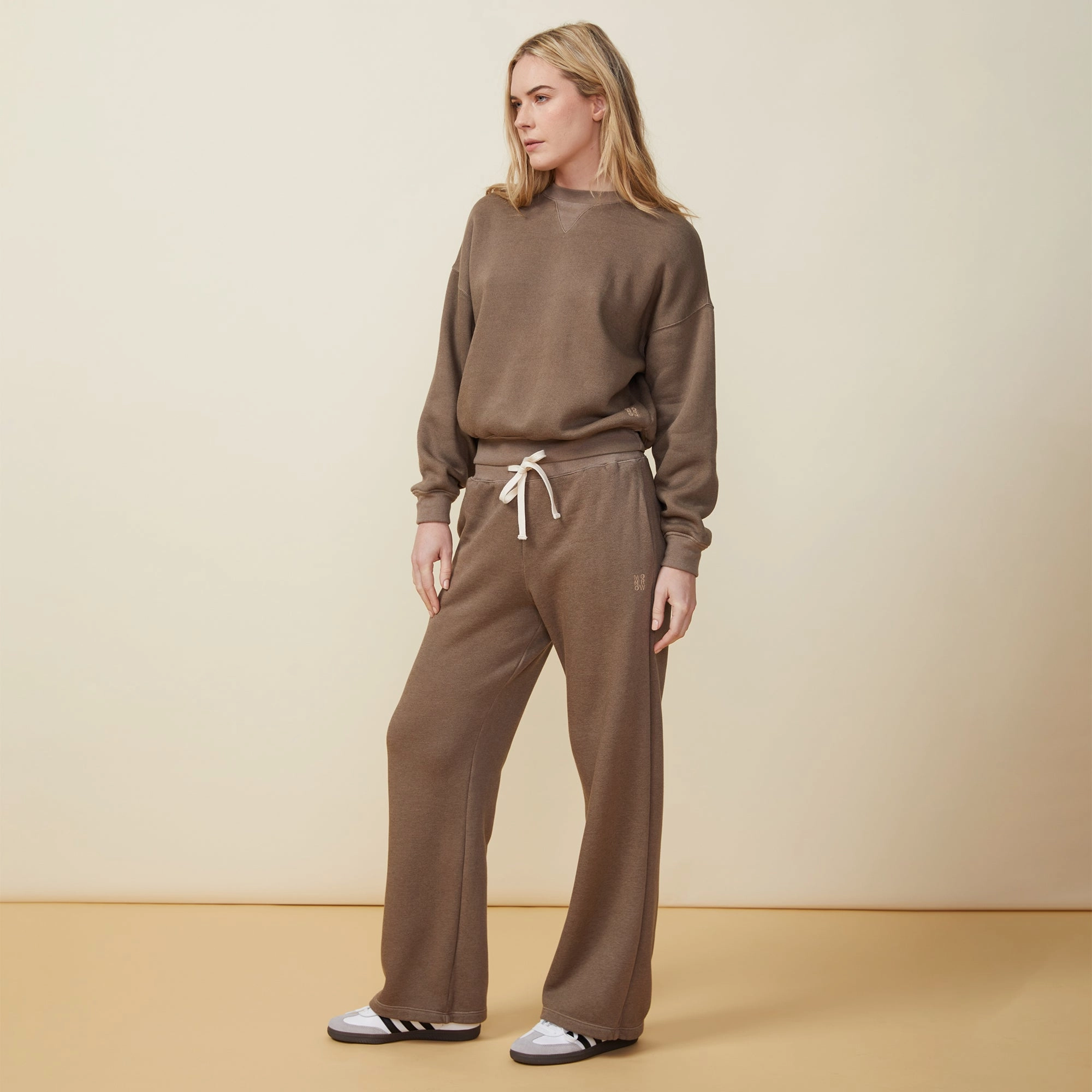 Teddy Fleece Crew Neck Sweatshirt HeatRegulating Quick Release Buttons